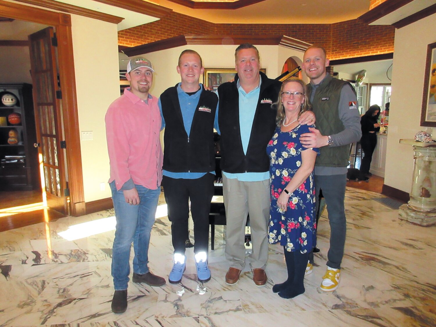 A FAMILY TEAM: The Finnegan Family recently facilitated A Wish Come True’s move from Warwick to Coventry. Pictured from left: Evan Finnegan, Ryan Finnegan, Bill Finnegan, Kerri Finnegan and Sean Finnegan. (Submitted photo)
